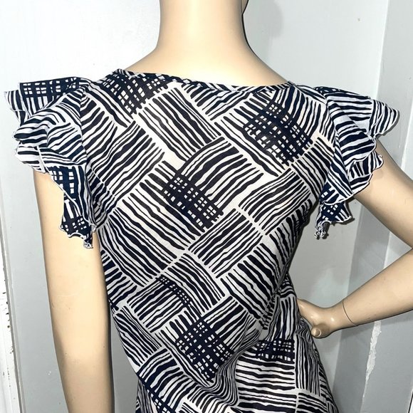 Banana Republic Tropical Floral Ruffle Shift Dress - Picture 4 of 16